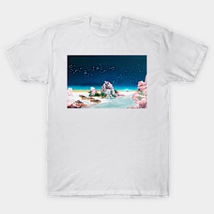 Tales From Topographic Oceans Fantasy Print Surreal Art Fantasy Landscape T-Shirt